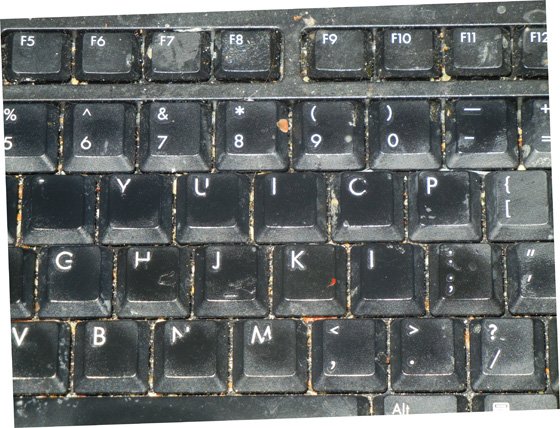 dirty keyboard - not mine!